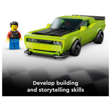 LEGO Greitis Champions Dodge Challenger SRT Hellcat Sportwagen 77237