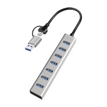 Logilink USB 3.0 Stebulė, 7-port, USB-A, aliuminio korpusas Logilink USB 3.0 Stebulė, 7-port, USB-A, aliuminio korpusas