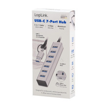 Logilink USB 3.0 Stebulė, 7-port, USB-A, aliuminio korpusas Logilink USB 3.0 Stebulė, 7-port, USB-A, aliuminio korpusas