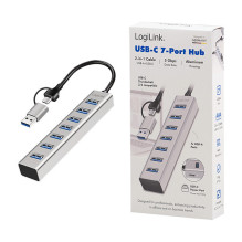 Logilink USB 3.0 Stebulė, 7-port, USB-A, aliuminio korpusas Logilink USB 3.0 Stebulė, 7-port, USB-A, aliuminio korpusas