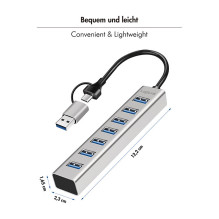 Logilink USB 3.0 Stebulė, 7-port, USB-A, aliuminio korpusas Logilink USB 3.0 Stebulė, 7-port, USB-A, aliuminio korpusas