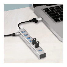 Logilink USB 3.0 Stebulė, 7-port, USB-A, aliuminio korpusas Logilink USB 3.0 Stebulė, 7-port, USB-A, aliuminio korpusas