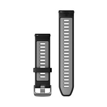 Garmin Schnellwechsel-Silikon-Armband 22 mm Schwarz / Hellgrau