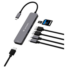 D VERBATIM USB-C Essentials Multiport Hub 7 Anschlüsse D VERBATIM USB-C Essentials Multiport Hub 7 Anschlüsse