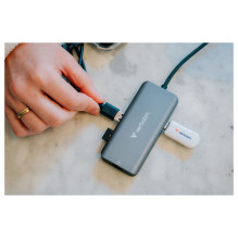 D Verbatim USB-C Essentials Multi- Port šakotuvas 6 Port su RJ45 32157 D Verbatim USB-C Essentials Multi- Port šakotuvas 6 Port su RJ45 32157