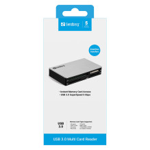 SANDBERG USB 3.0 Kelių kortelių skaitytuvas SD XD MS CF MMC T-Flash Micro SD M2 50 cm USB 3.0 Kabel im Lieferumfang SANDBERG USB 3.0 Kelių kortelių skaitytuvas SD XD MS CF MMC T-Flash Micro SD M2 50 cm USB 3.0 Kabel im Lieferumfang