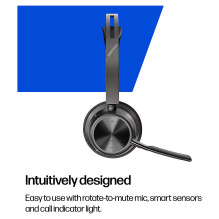 HP Poly „Voyager Focus 2“ USB-C ausinės su įkrovimo stotele + USB-C / -A adapteriu HP Poly „Voyager Focus 2“ USB-C ausinės su įkrovimo stotele + USB-C / -A adapteriu