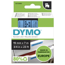 Dymo D1 Etikečių juosta 19 mm x 7 m juoda ant mėlynos spalvos 45806 Dymo D1 Etikečių juosta 19 mm x 7 m juoda ant mėlynos spalvos 45806