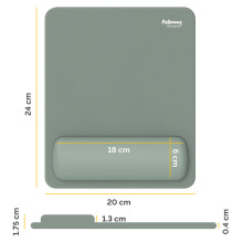 Fellowes Mauspad-Handgelenkauflage Breyta salbei Fellowes Mauspad-Handgelenkauflage Breyta salbei