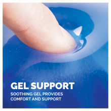 Fellowes Tastatur-Handgelenkauflage Crystal Gel blau