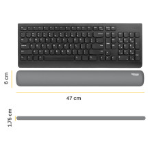 Fellowes Tastatur-Handgelenkauflage Breyta 6x47cm grau Fellowes Tastatur-Handgelenkauflage Breyta 6x47cm grau