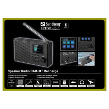 SANDBERG Speaker Radio DAB+BT Recharge SANDBERG Speaker Radio DAB+BT Recharge