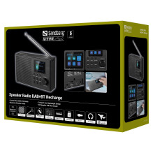 SANDBERG Speaker Radio DAB+BT Recharge SANDBERG Speaker Radio DAB+BT Recharge
