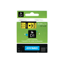 Label Tape - Dymo 43618 D1 Standard Polyester Black Yellow