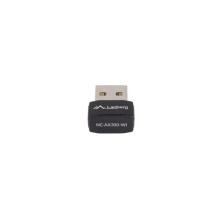 Tinklo Kortelė - Lanberg NC-AX300-WI Wi-Fi 6 300 Mbit / s USB 2.0 Juoda Tinklo Kortelė - Lanberg NC-AX300-WI Wi-Fi 6 300 Mbit / s USB 2.0 Juoda