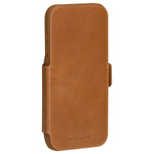 dbramante1928 Copenhagen - Flip-Hlle fr Mobiltelefon - genarbtes Leder - Hellbraun - fr Apple iPhone 17 Pro Max
