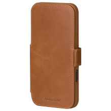 dbramante1928 Copenhagen - Flip-Hlle fr Mobiltelefon - genarbtes Leder - Hellbraun - fr Apple iPhone 17 Pro Max