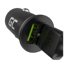 Green Cell GC CADM-GC-36AA - USB įkroviklis 36 W 2x USB-A, juodas