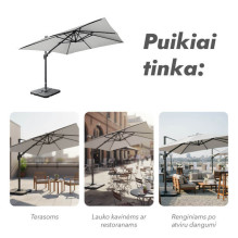 Lauko skėtis (užvalkalas dovanų) Maestro Light Grey