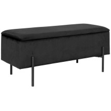 Prieškambario suoliukas Watford, juoda sp.,36.5x95x46cm