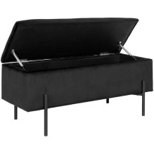 Hallway bench Watford, black color, 36.5x95x46cm Hallway bench Watford, black color, 36.5x95x46cm
