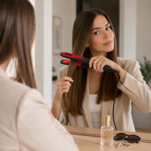 Esperanza EBP004 hair styling tool Straightening iron Black,Red 35 W Esperanza EBP004 hair styling tool Straightening iron Black,Red 35 W