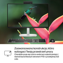 HP Elite Studio DDR5 AiO G1i Ultra 7 265 23.8"FHD 250nits IPS LBL AG 16GB SSD1TB Intel Grafika Cam5MP W11Pro 3Y Vie