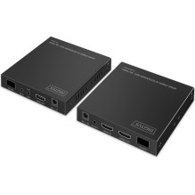 Adapter AV Digitus DIGITUS Extender set HDMI Fiber IP 4K / 60Hz Black