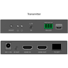 Adapter AV Digitus DIGITUS Extender set HDMI Fiber IP 4K / 60Hz Black
