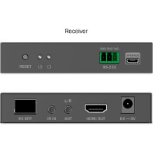 Adapteris AV Digitus DIGITUS Prailginimo rinkinys HDMI Fiber IP 4K / 60Hz Juoda Adapteris AV Digitus DIGITUS Prailginimo rinkinys HDMI Fiber IP 4K / 60Hz Juoda
