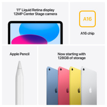 APPLE IPAD 11TH GENERATION 11" 256GB WIFI BLUE MD4H4TY / A APPLE IPAD 11TH GENERATION 11" 256GB WIFI BLUE MD4H4TY / A