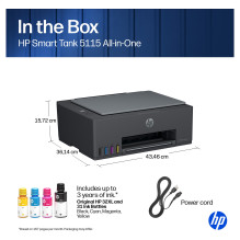 HP Smart Tank 5115 Daugiafunkcis įrenginys 4in1 Rašaliniai dažai A4 12s / m HP Smart Tank 5115 Daugiafunkcis įrenginys 4in1 Rašaliniai dažai A4 12s / m