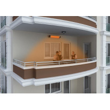 Kvarcinis infraraudonųjų spindulių šildytuvas Kumtel Ecoray EX-25 Kvarcinis infraraudonųjų spindulių šildytuvas Kumtel Ecoray EX-25