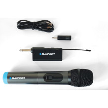 Mikrofonas - Blaupunkt UHF WM40U belaidis įvairiakryptis 65-18 000 Hz -80 dB 155 g 230 × 49 × 49 mm juodas Mikrofonas - Blaupunkt UHF WM40U belaidis įvairiakryptis 65-18 000 Hz -80 dB 155 g 230 × 49 × 49 mm juodas