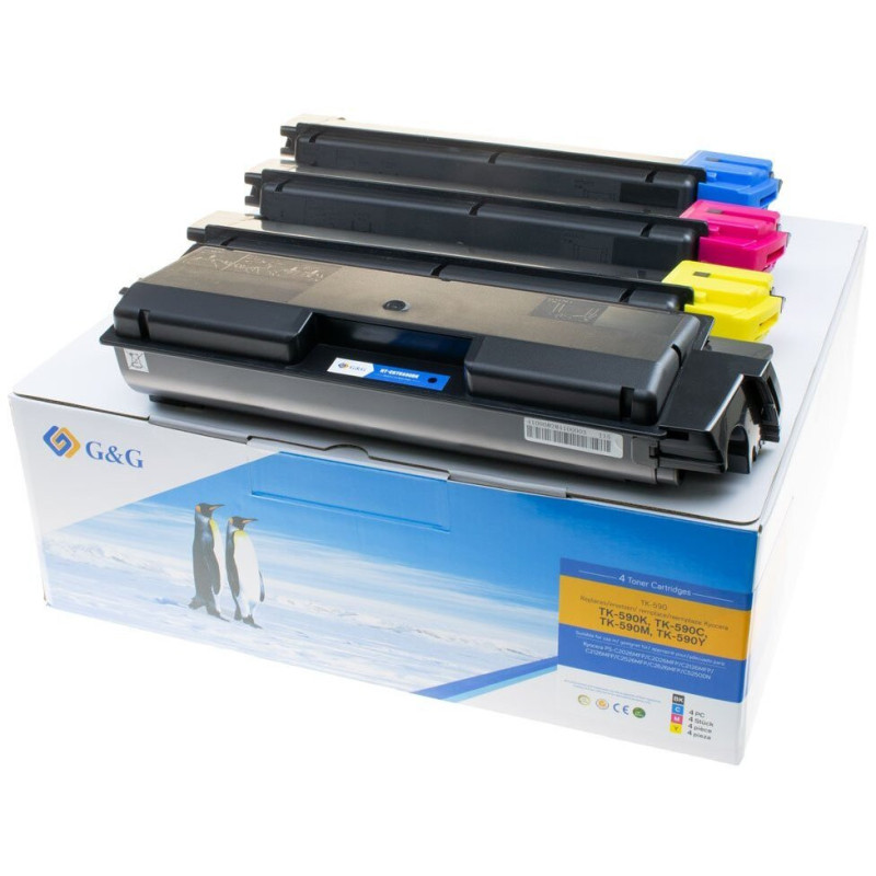 Toner cartridges G&amp;G G&amp;G 15019 4-piece replacement set Yellow, Black, Cyan, Magenta