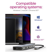 ICY BOX IB-DK4061-CPD 12in1, 2xHDMI, PD 100W ICY BOX IB-DK4061-CPD 12in1, 2xHDMI, PD 100W