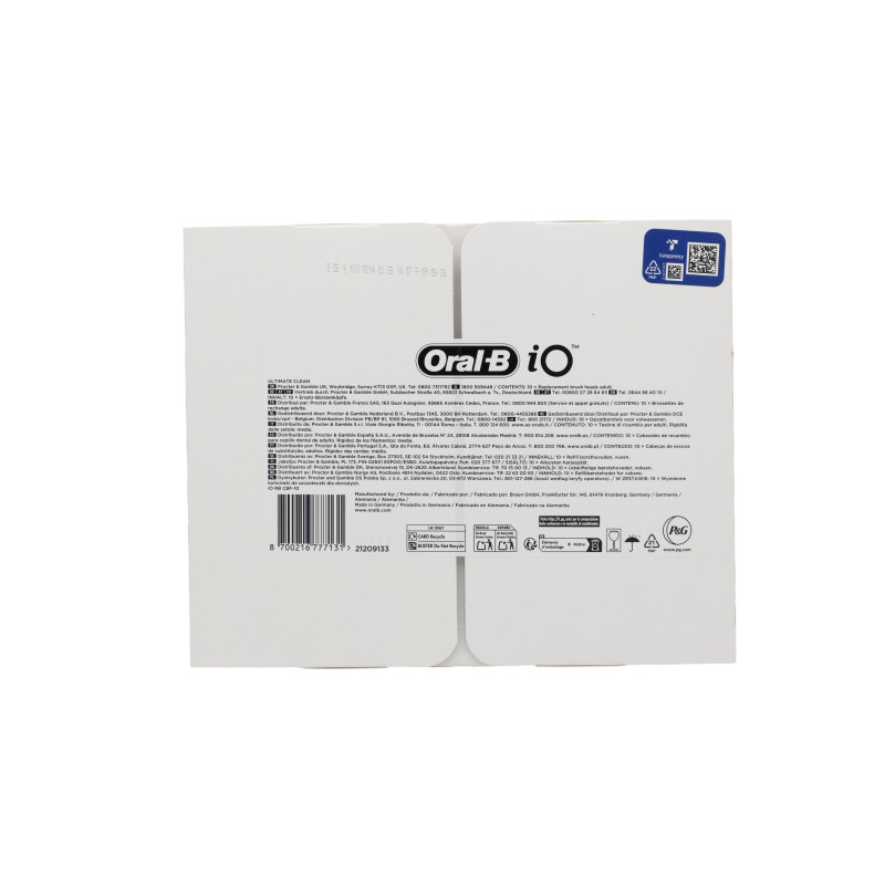 Galvutė Oral-B 10 iO galutiniam valymui dantų šepetėliams (8700216777131)