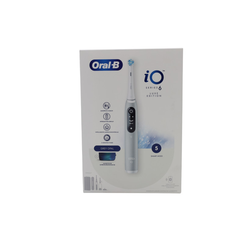 Oral-B iO Series 6 Grey Opal Luxe Edition elektrinis dantų šepetėlis