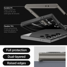 „Spigen Neo Hybrid“ „Samsung Galaxy S24 Ultra“ sidabrinis „Spigen Neo Hybrid“ „Samsung Galaxy S24 Ultra“ sidabrinis