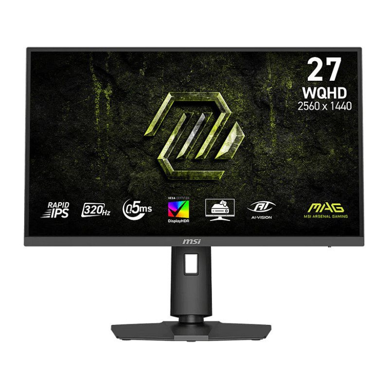 68.6cm / 27" (2560x1440) MSI MAG 274QPFDE X32 16:9 WQHD Rapid IPS 1ms 320Hz HDMI DisplayPort VESA Pivot Black