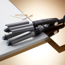 Plaukų garbanojimo žnyplės - BaByliss Triple Waver 125 W juodas