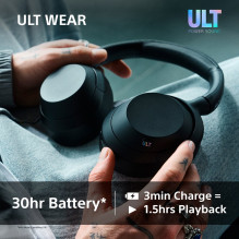 „Sony ULT WEAR“ – belaidės „Bluetooth“ ausinės su „ULT POWER SOUND“, itin giliais bosais, triukšmo slopinimu, aiškia ska