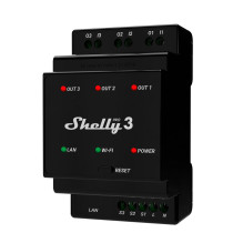 Shelly Pro 3 - relay, black...