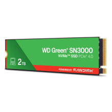 SSD drive SanDisk Green SN3000 2TB M.2 2280 PCI-E x4 Gen4 NVMe (WDS200T4G0E)