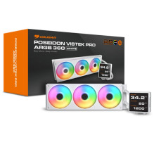 Vandens aušinimas Cougar CPU vandens aušinimas Poseidon Vistek Pro 360, ARGB, White Vandens aušinimas Cougar CPU vandens aušinimas Poseidon Vistek Pro 360, ARGB, White