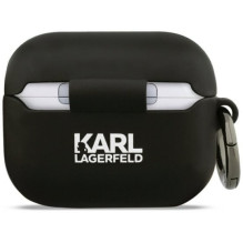 Karl Lagerfeld Silicone Karl Head 3D Apple AirPods Pro 3 Black