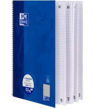 OXFORD Collegeblock Schule kariert DIN A4 Innenrand - 80 Blatt