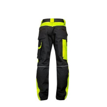 Darbo kelnės Ardon, juoda / geltona, poliesteris, XL dydis Darbo kelnės Ardon, juoda / geltona, poliesteris, XL dydis