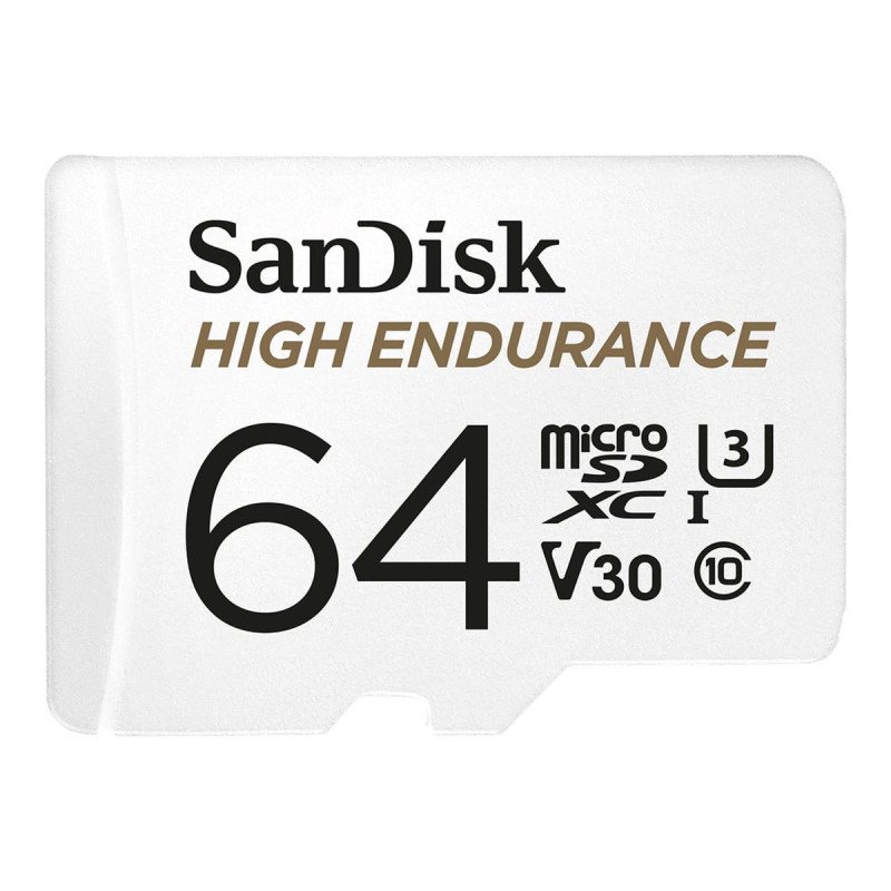 SanDisk High Endurance MicroSDHC 64Gb + SD-adapt.