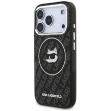 Karl Lagerfeld IML Choupette Head Logo MagSafe iPhone 17 Pro Max Black